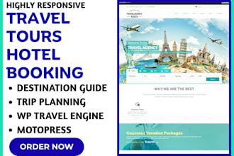 design travel, tours, hotel, visa consultants website