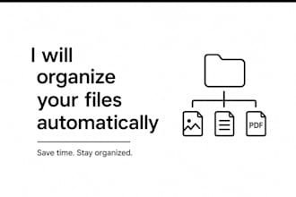 build a python automation script to organize your files