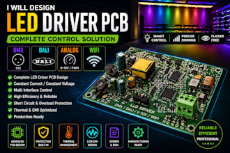 design esp32 schematic led driver pcb control with dmx dali analog wifi interfac