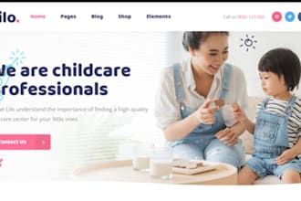 design wix daycare babysitting website childcare childminder nanny booking site