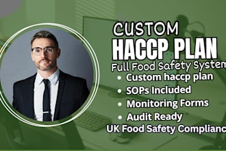 create a customized haccp or food safety plan with procedures and forms