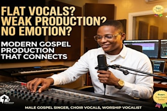 full gospel song production male singer rapper choir and original lyrics