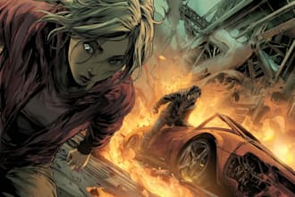 digitally color your comic book, cover or illustration