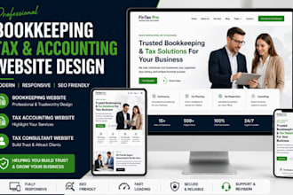 design bookkeeping website tax accounting website tax consultant website