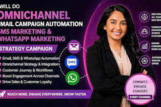 setup omnichannel email marketing campaign automation newsletter landing page