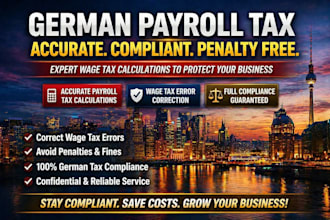 do german payroll tax, correct wage tax calculation errors to avoid penalties