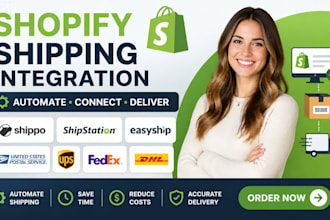 setup shopify shippo shipstation easyship usps ups fedex dhl integration