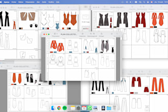 design and create technical sketch and tech packs