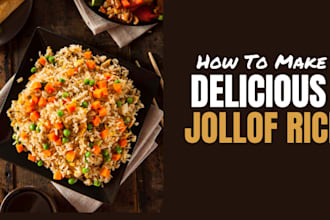 teach you how to cook an healthy jollof rice