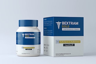 design premium vial labels, medicine box, and supplement packaging