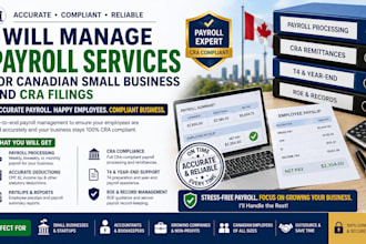 manage payroll services for canadian small business and cra filings