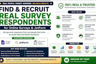 provide genuine survey respondents for your online survey and online form