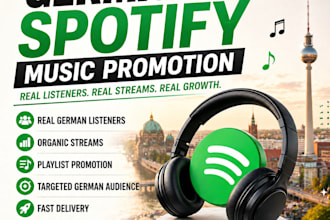 promote german spotify music to real listeners growth