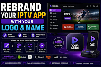 rebrand your iptv app with your logo and name with secure payment gateway whmcs