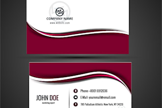 design professional modern business card or visiting card