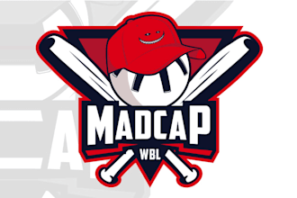 create wiffle ball sports logo with recreation league