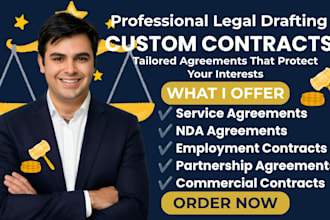 draft UK contracts, service agreements, nda, employment and commercial contracts