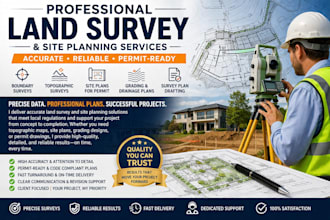 land survey draw survey plans site plan topography land surveyor grading permit