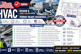hvac manual j load calculation manual d duct design permit usa hvac drawings