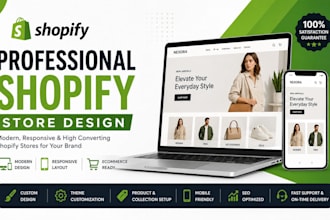 create responsive shopify store design, shopify store redesign