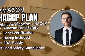 craft food safety plan and label verification for amazon food business