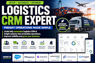 setup logistics CRM salesforce CRM magaya salesdash shipthis cargowise gofreight