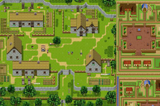 2d top down rpg pixel art tileset map 8x8 16x16 32x32 64x64 game assets