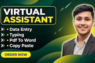 do data entry, typing