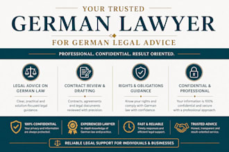 be your lawyer for legal advice, opinion and contract review