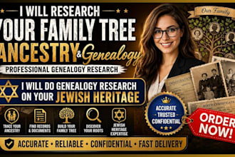 research your family tree, do genealogy research on your jewish heritage