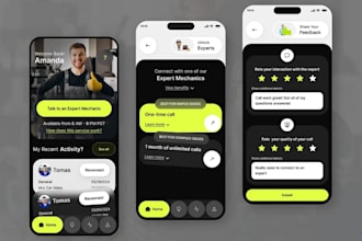build ai powered diagnostic mechanic app, car parts finder, mechanic crm app