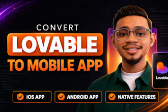 convert lovable web app to ios or android mobile app, website to mobile app