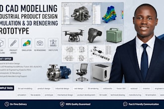 3d cad modelling industrial product design simulation and 3d rendering prototype