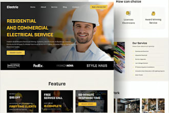 build simvoly website funnel plumbing website  electrician website cleaning site