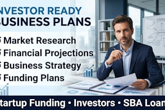 create a business plan, market research and financial projection