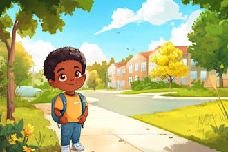 draw amazing children book illustration and children