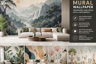 do wall art, murals, doodles, nursery wall and wallpapers