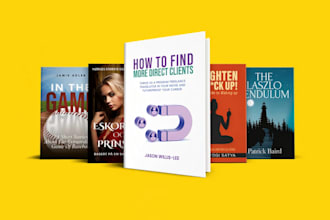 design a professional book cover ebook cover design, KDP book cover, book design