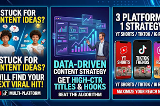 research viral content ideas for your youtube, tiktok and instagram