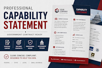 design professional capability statement for government contracts