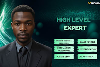 build gohighlevel website landing page workflow automation go high level expert