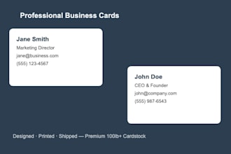 design, print, and ship professional business cards