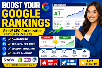 optimize sitew website SEO for higher google rankings