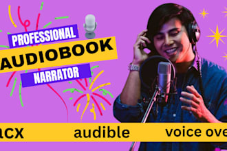narrate your audiobook with deep male voice over narrator for acx and audible