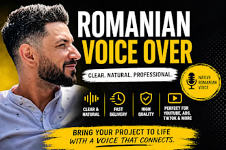 record a clear romanian voice over