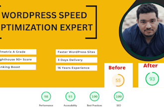 do wordpress speed optimization and performance tuning