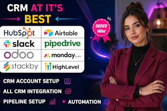automate hubspot moday odoo honeybook,dubsado,slack,apollo,espo crm