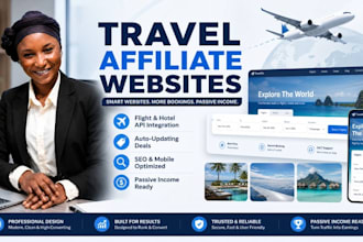 create a travel affiliate website with flights hotels booking