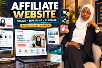 build amazon niche, shareasale, clickbank affiliate website that makes money