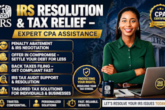help you settle back taxes, irs penalties, and offer irs tax relief solutions